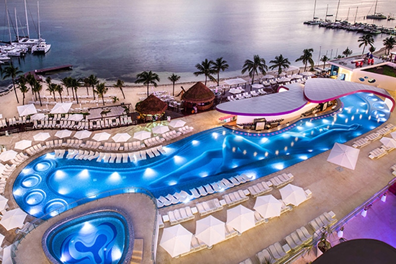 Amazing pool at Temptation Cancun Resort